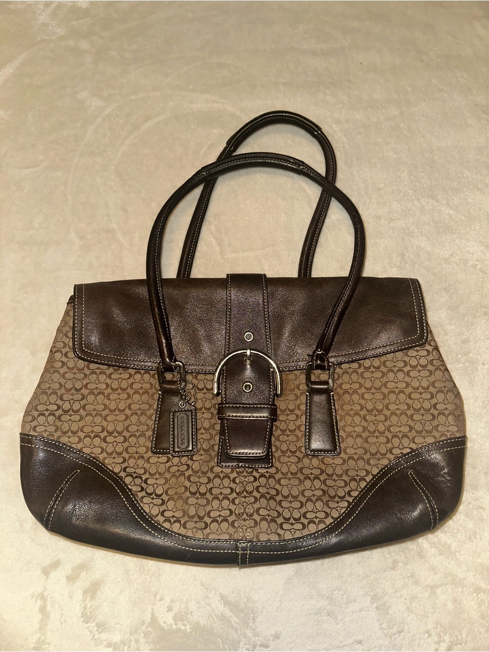 Coach Signature Soho Flap Handbag